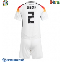 Fotballdrakt Barn Tyskland Antonio Rudiger #2 Hjemmedraktsett EM 2024 Kortermet (+ Korte bukser)